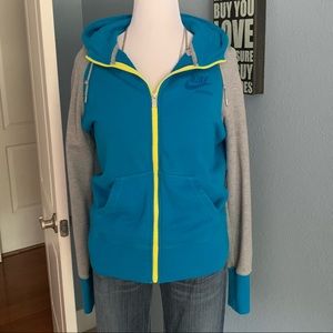 Nike color block full zip hoodie